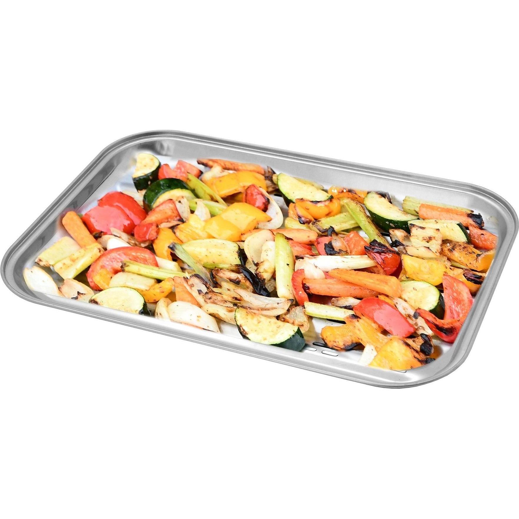 Thumbnail - Cattara, Grillbesteck, Grillschale Edelstahl 34 x 24 cm