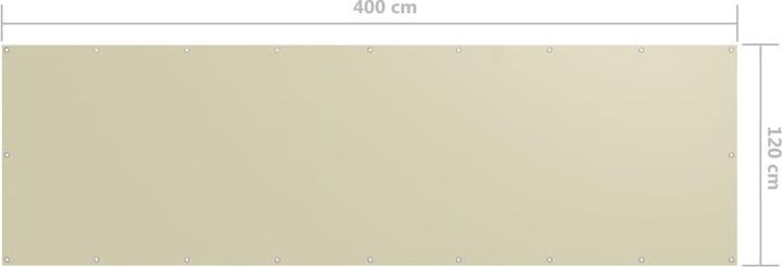 Immagine prodotto vidaXL Schermo privacy per balcone 100 % poliestere Oxford