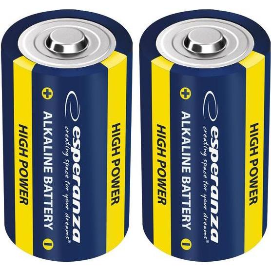 Esperanza Alkaline Batteries C Lr14 2pcs. Blister (2 pz., R14), Batterie + pile