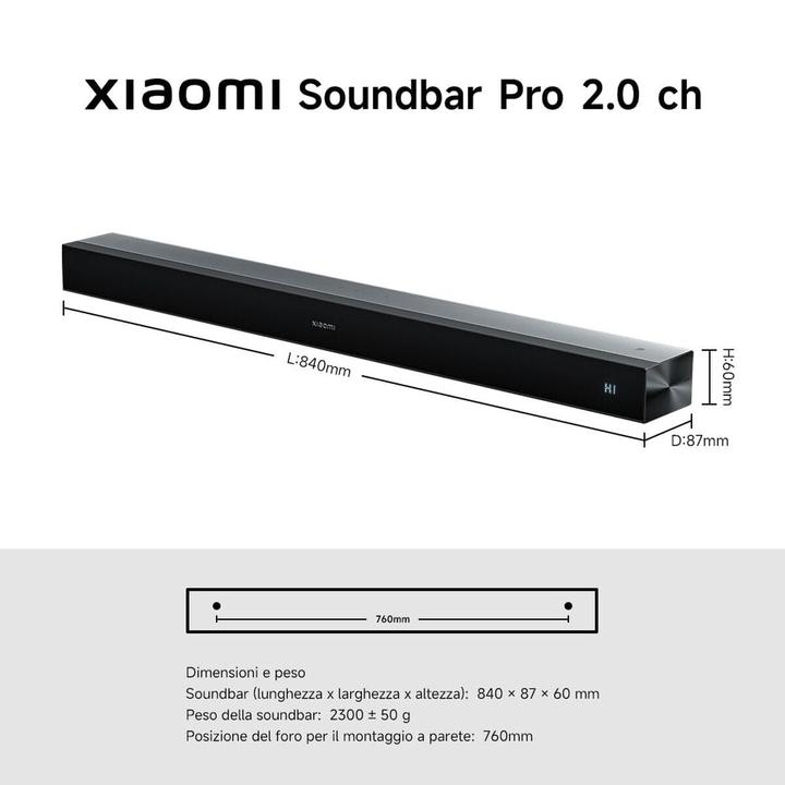 Produktbild Xiaomi Soundbar Pro 2.0 ch NS5-EU (84 W)