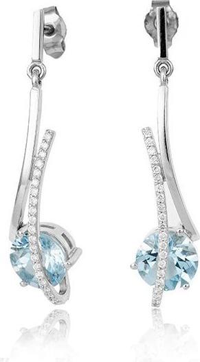 Produktbild Breuning OHRSCHMUCK - E.AQUA/Brill. 0,22 Ct. H/si (750/18 K Gold)