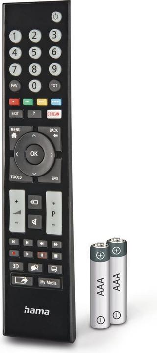Actual product image Hama Universal remote control for Grundig TVs, IR, adaptive, illuminated buttons (Universal remote control, Infrared)