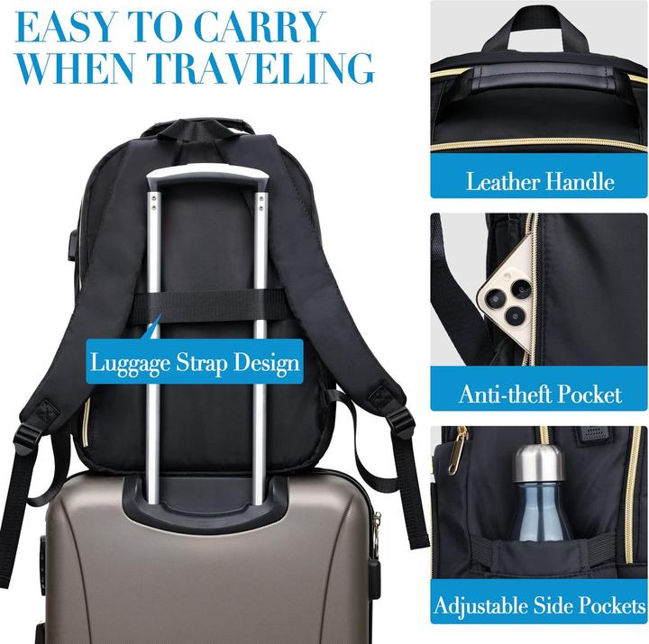 Produktbild Only-Bags.Store Schulrucksack Teenager mit USB-Ladeanschluss, Laptop-Rucksack Stylish Daypack Wasserdicht für die (30 l)