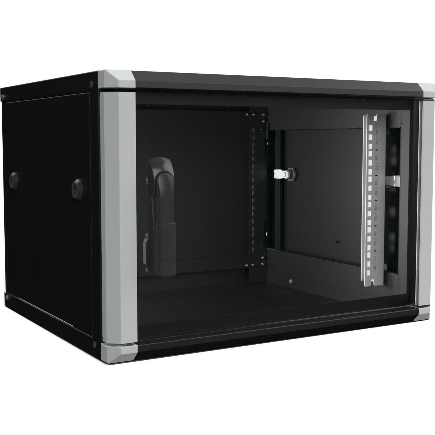 Enoc, Werkstattschrank, Wandschrank 6HE 2tlg. sw 19"600x500x334mm W2 6-65-S (60 cm, 40.20 cm)