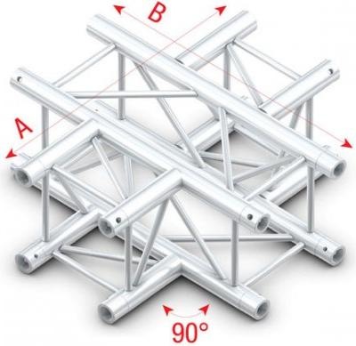 Produktbild Milos Systems Pro-30 Square G Truss - T-Cross 3-way - 50 cm