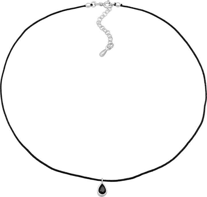 Immagine prodotto Elli Collana Choker Ciondolo a goccia di cristallo Argento 925 (Nylon, Zirconia, Argento 925)