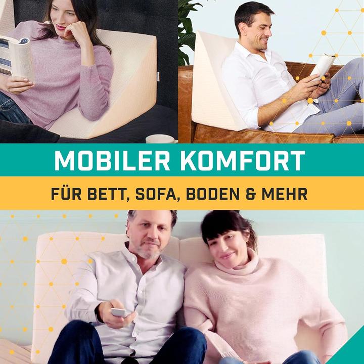 Immagine prodotto Purovin Keilkissen für Bett und Couch (30 x 50 cm)