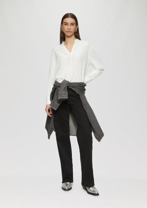 Immagine prodotto s.Oliver Bluse Viskosebluse mit Smok-Detail an der Schuler (38)