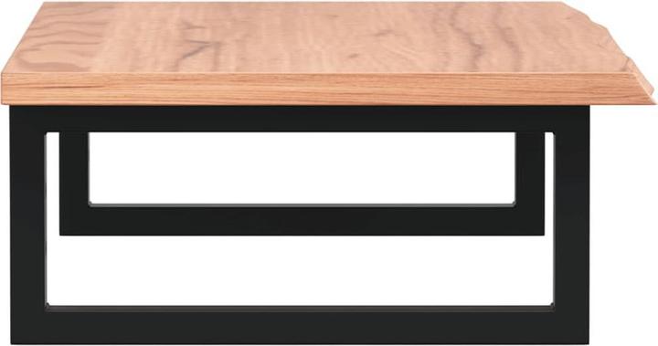 Actual product image vidaXL Washbasin top Shelf support Wall bracket Wooden top Steel solid wood