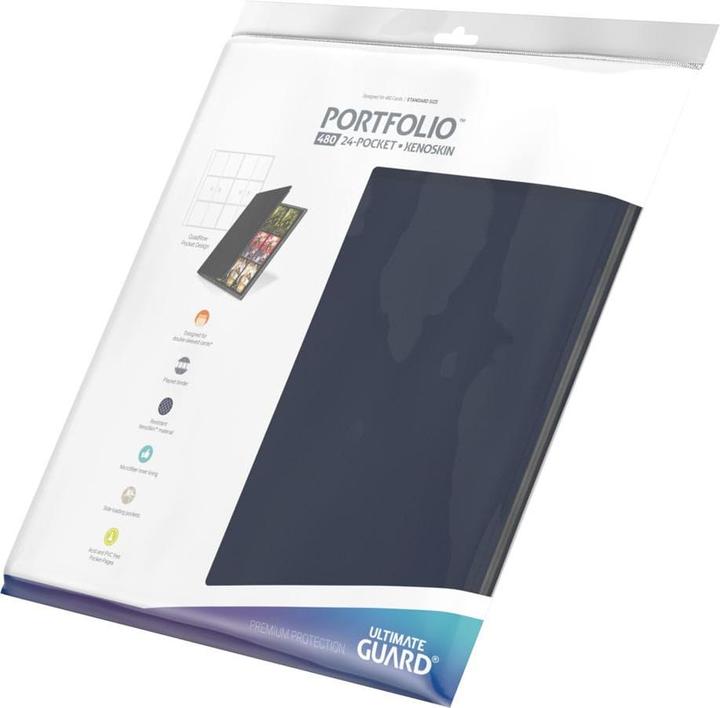 Actual product image Ultimate Guard UGD010425 - Portfolio 480 - 24-Pocket Xenoskin (Quadrow), blau