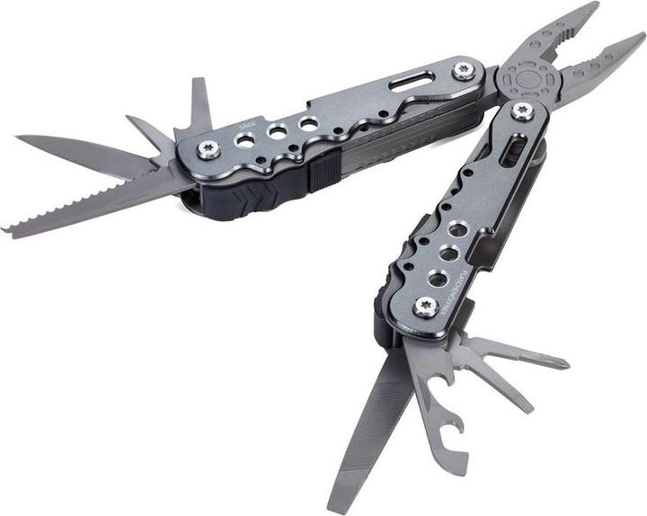 Actual product image Troika ARBEITSGERAT Outil avec 10 fonctions, anodisé, gris mat (10 Functions)