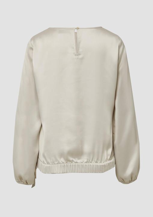 Immagine prodotto s.Oliver Bluse Satin-Bluse mit Binde-Detail am Saum (32)