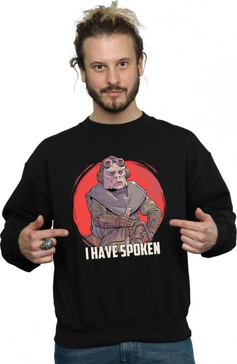 Actual product image Star Wars Mens The Mandalorian I Have Spoken Sweatshirt (S)