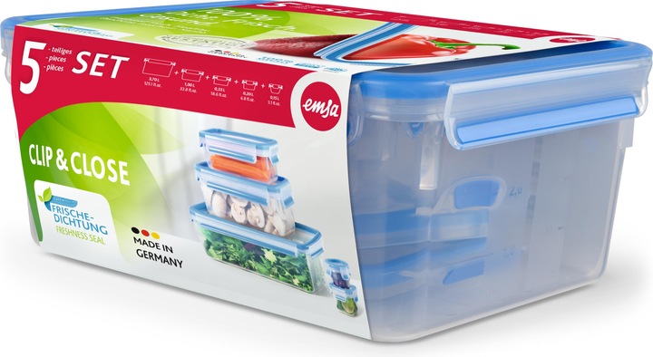Produktbild Emsa 3D Snap&Close 5er Set (3.70 l)