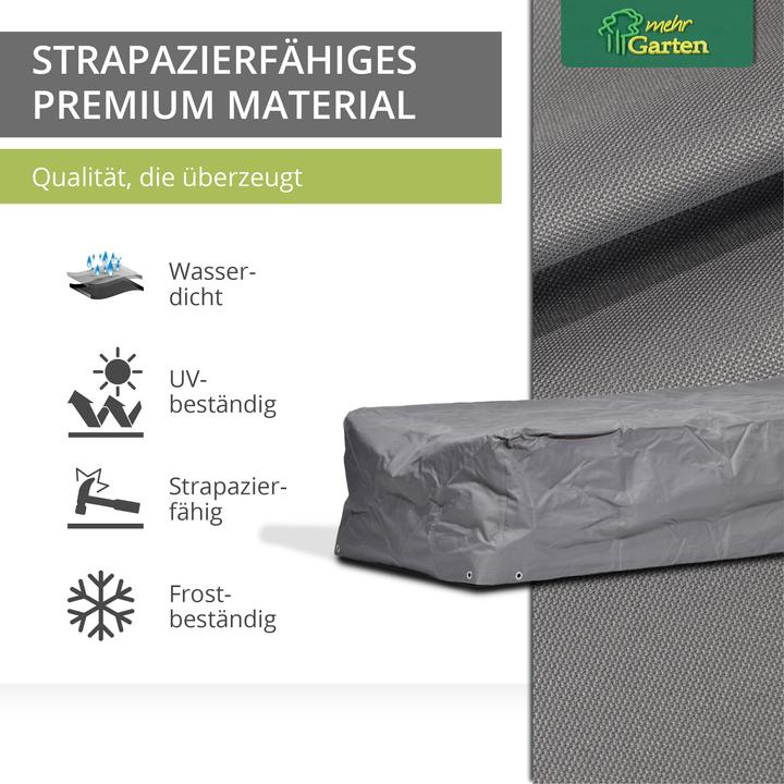 Produktbild Mehr Garten Schutzhülle für Sonnenliege | 225 x 85 x 40 cm | Oxford 600D gewebtes Polyester, Farbe :
