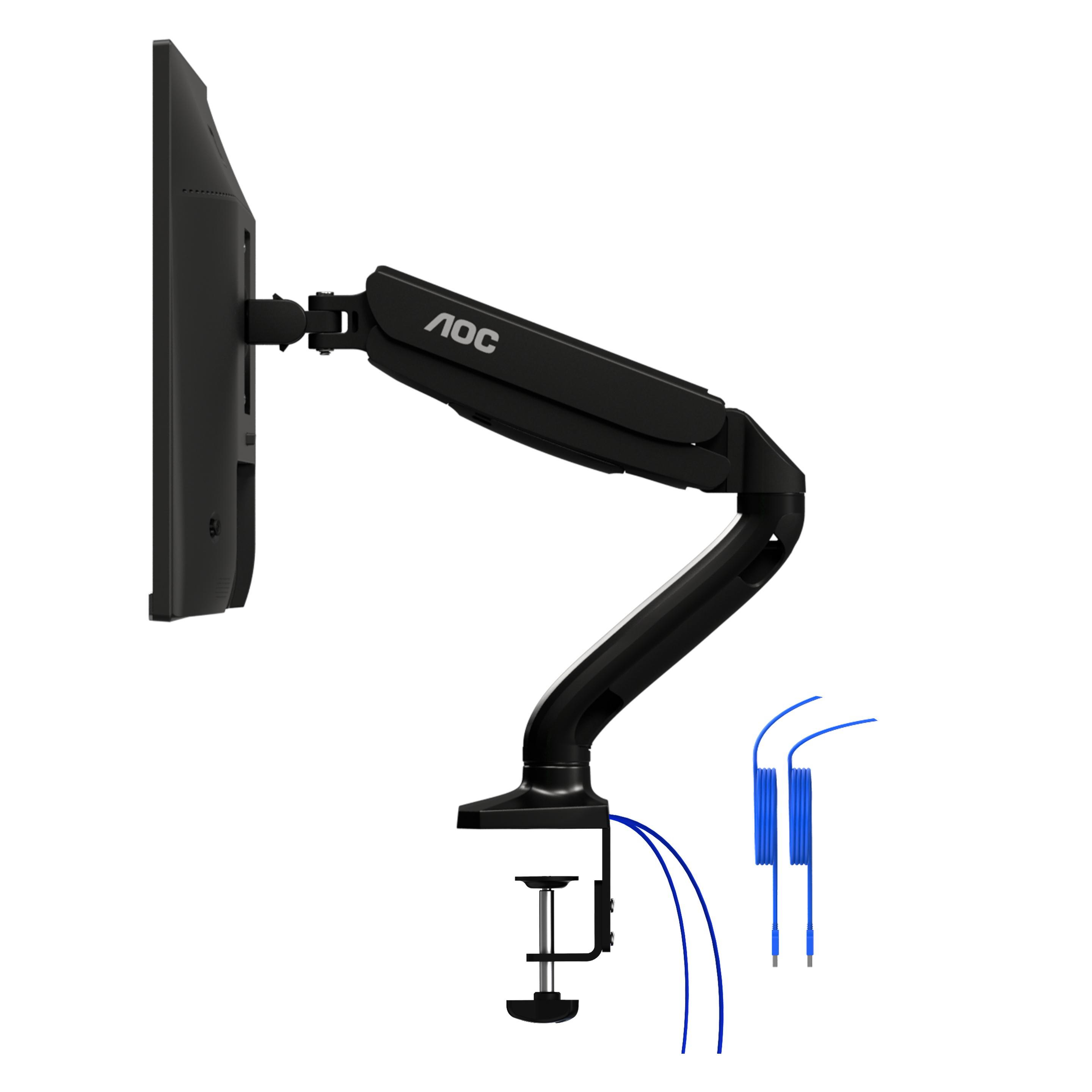 AOC AS110DX (Tisch, 32", 9 kg), Monitor Halterung, Schwarz