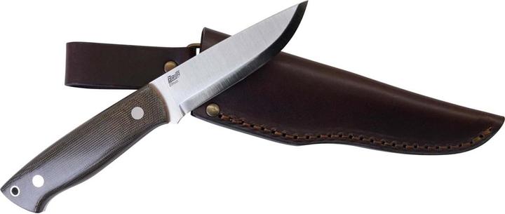 Produktbild Brisa Trapper 95 Elmax Green Micarta Scandi Leather (9.50 cm)