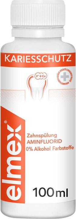Elmex Tooth Rinse Caries Protection 100 ml Travel Size (100 ml, Mouthwash)