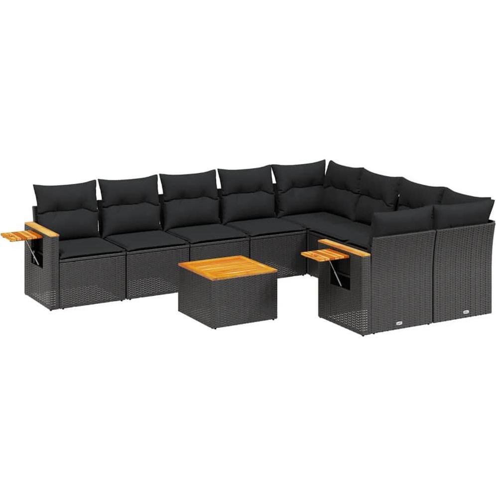 VidaXL, Gartenlounge, 10-tlg. Garten-Lounge-Set mit Kissen