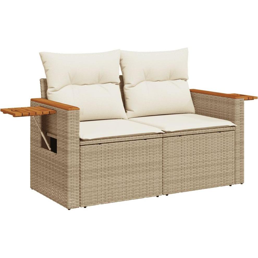 VidaXL, Gartenlounge, 10-tlg. Garten-Lounge-Set mit Kissen
