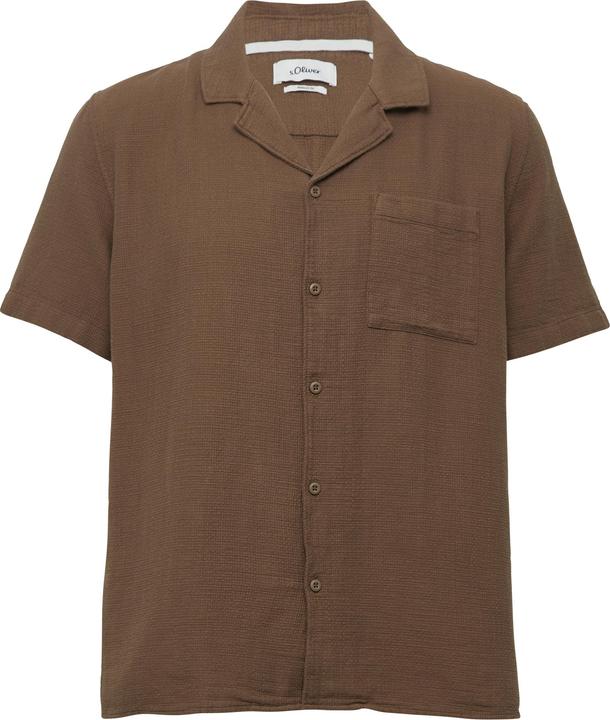 Immagine prodotto S.Oliver Hemd Resort Fit: Baumwollshirt mit Strukturstreifen (XL)