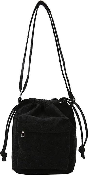 Immagine prodotto Only-Bags.Store Borsa a tracolla media Borsa a tracolla con coulisse Borsa a secchiello Casual Light Borsa a