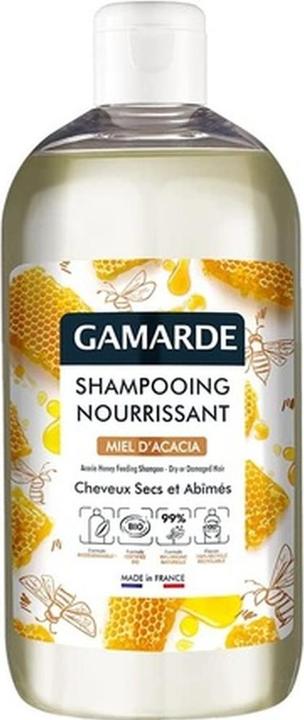Gamarde Nährendes BIO-Shampoo Akazienhonig & Thermalwasser - 500ml - (500 ml, Flüssiges Shampoo)