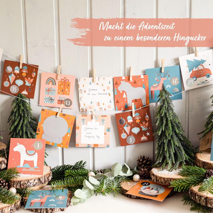 Immagine prodotto Papierdrachen Calendario dell'avvento da grattare - Boho