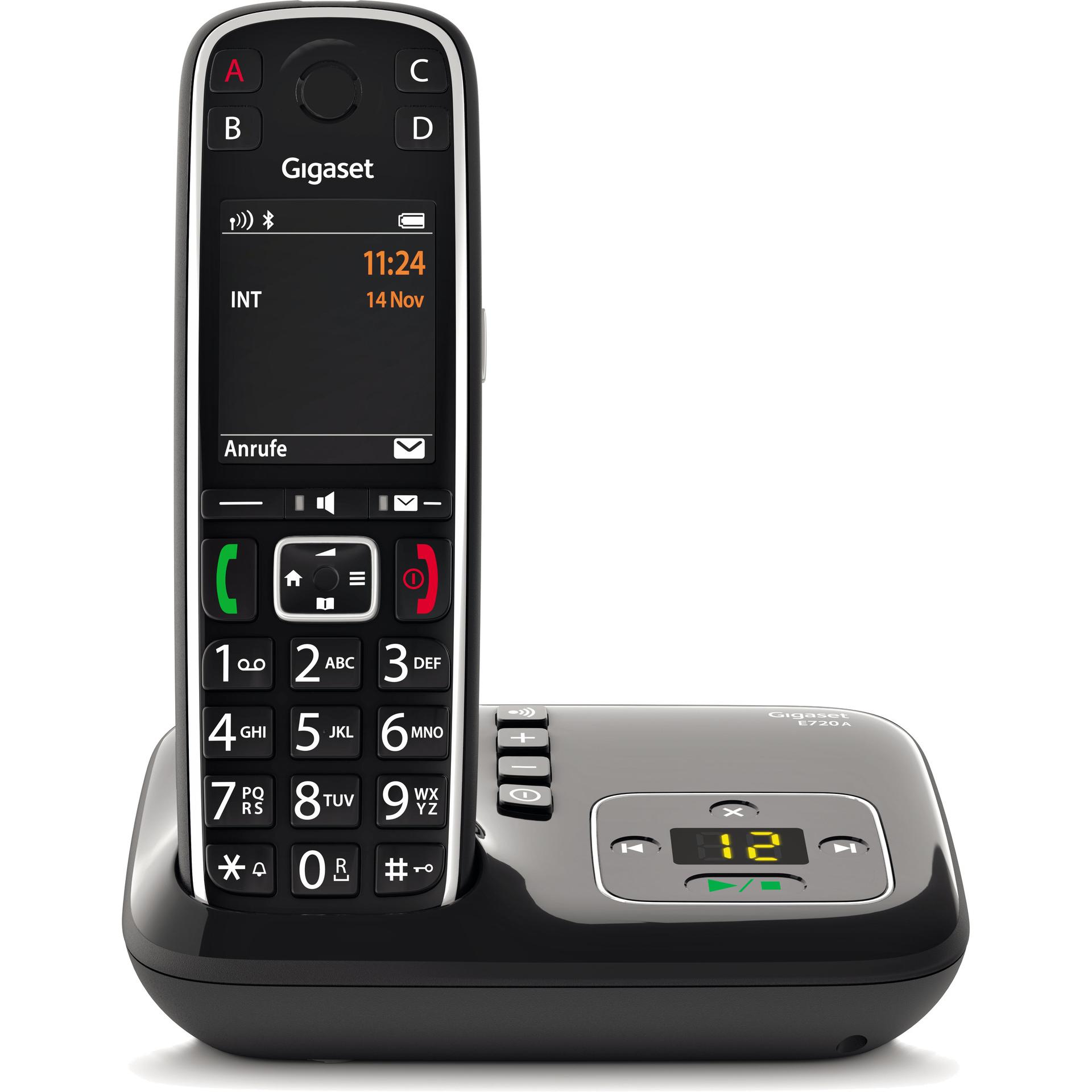 Gigaset E720 A (Versione De), Telefono, Nero