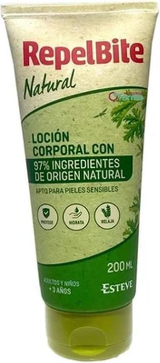 Actual product image Esteve Pharmaceuticals Repelbite Natural Body Lotion 200ml (Body lotion, 200 ml)