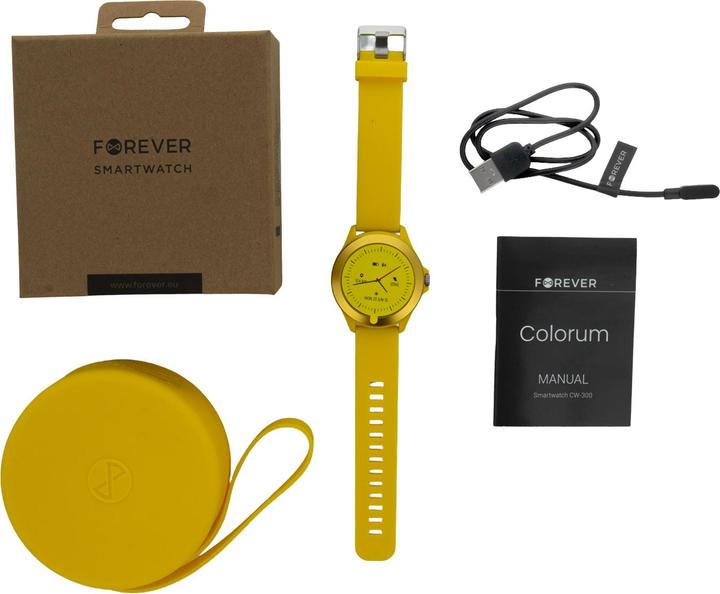 Actual product image Forever Smartwatch Colorum CW-300 xYellow (43 mm)
