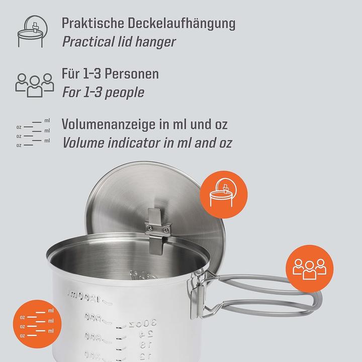 Produktbild Esbit Spiritus-Kochset Edelstahl