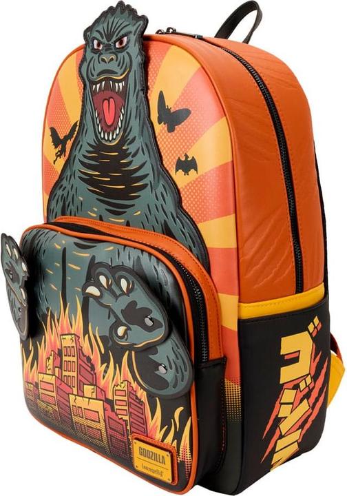 Actual product image Loungefly Toho by Full-Size Backpack Godzilla Cosplay