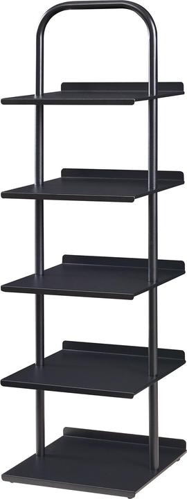 En.Casa Schuhregal Poytya Stahl 119x34x32 cm Schwarz
