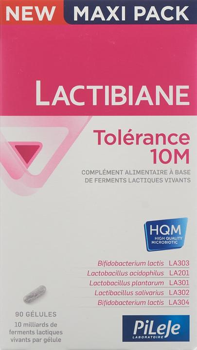 Actual product image Lactibiane Tolerance 10M Caps (90 Piece, Capsules, 90 g)