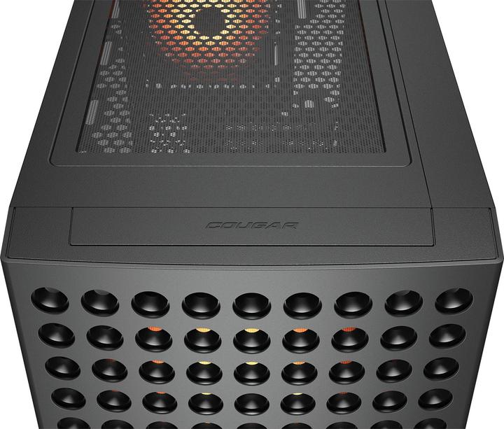 Produktbild Cougar Gehäuse Midi-Tower, Airface ECO, ARGB, Schwarz (ATX, Mini-ITX, mATX, SSI CEB)