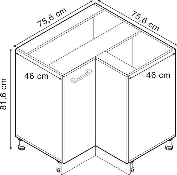 Produktbild Vicco Eckunterschrank R-Line