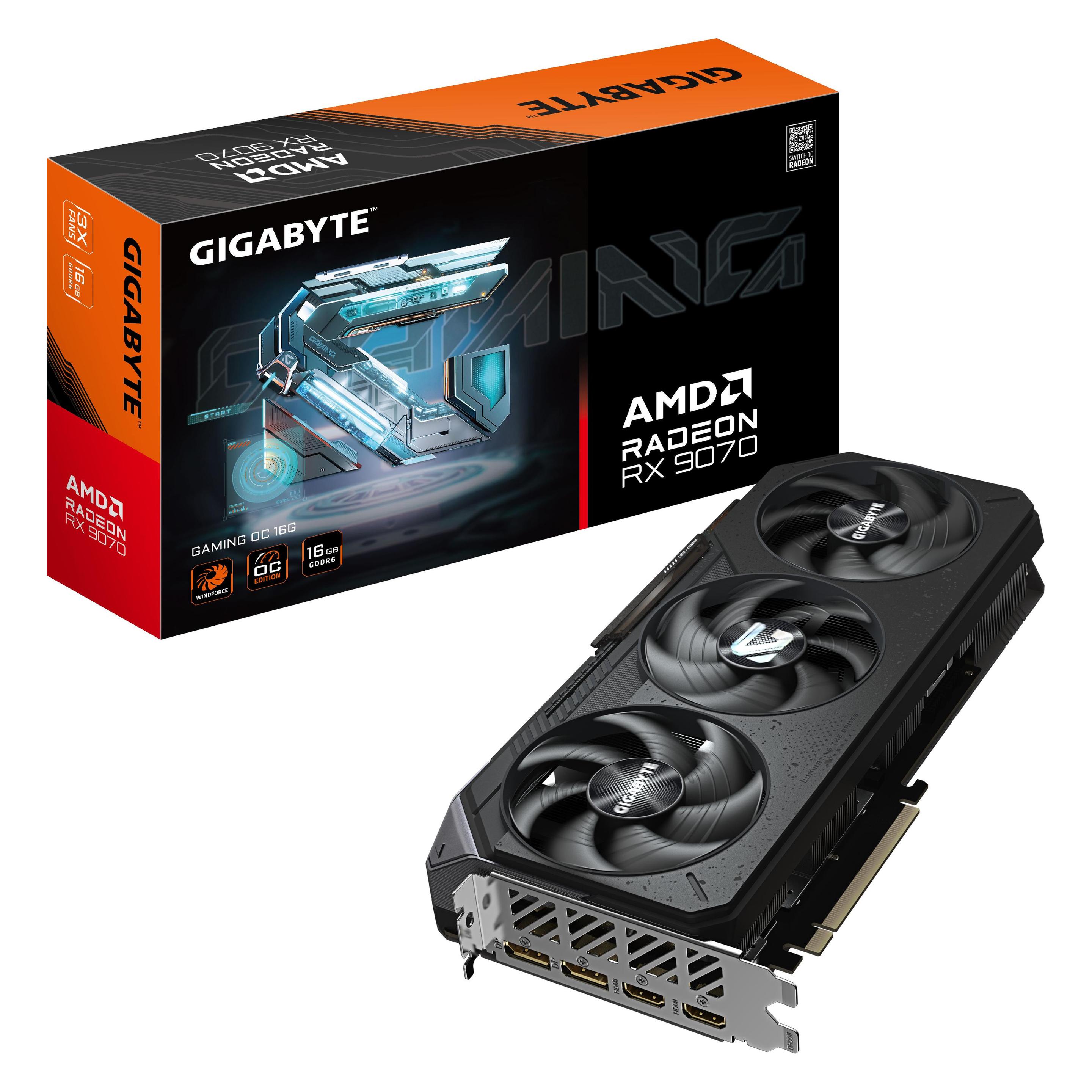Gigabyte Radeon RX 9070 Gaming OC (16 GB, GDDR6), Grafikkarte