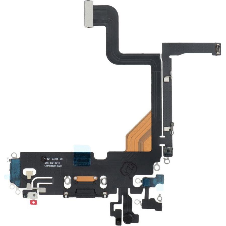 OEM Consumables! Charging flex USB for IPHONE 13 Pro black (pulled) (Apple iPhone 13 Pro), Pezzi di ricambio per dispositivi mobili, Nero