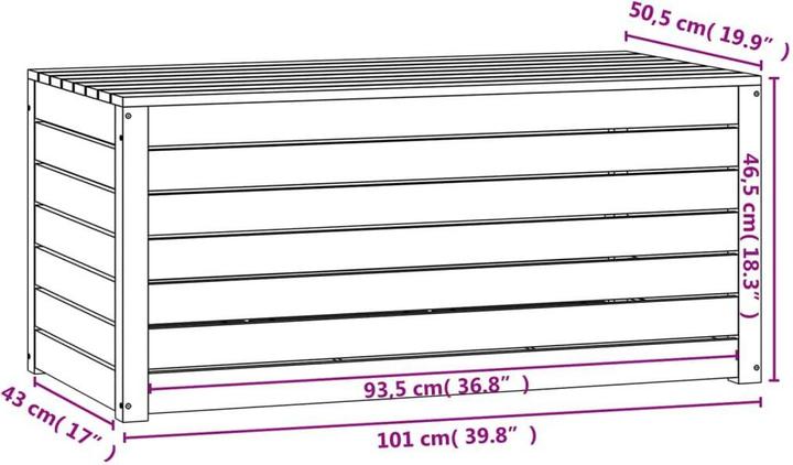 Actual product image vidaXL Gartenbox