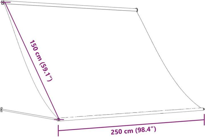 Produktbild vidaXL Markise (2.50 m)