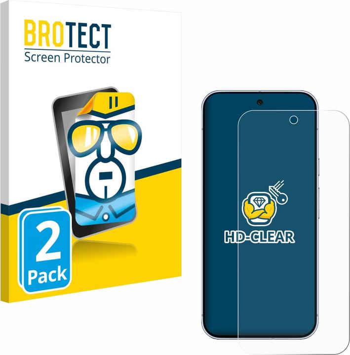 BROTECT Schutzfolie für Google Pixel 10 Pro XL Displayschutz Displayschutzfolie Folie Klar Transparent (2 Stk., Google Pixel 10 Pro XL)