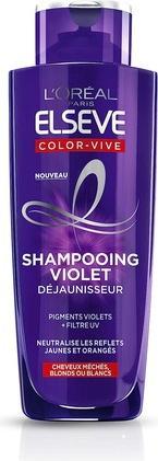 Actual product image L'Oréal Paris Elseve Color-Vive Purple Shampoo for Blonde Bleached Highlighted or White Hair 200ml (200 ml, Liquid shampoo)