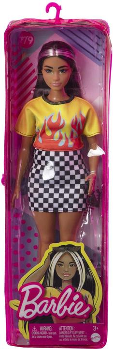Produktbild Barbie Fashionista Puppe - gelbes Top und karierter Rock