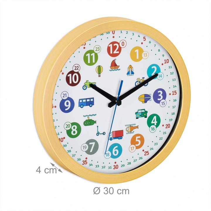 Actual product image Relaxdays Children's wall clock (30 cm)