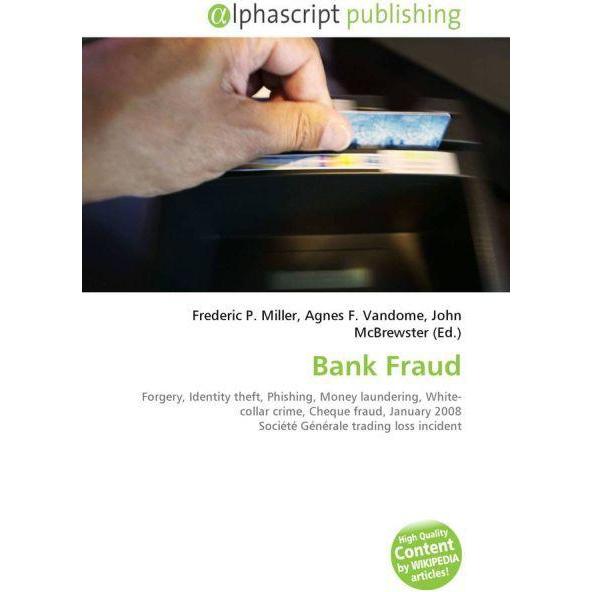 Bank Fraud, Fachbücher von Agnes F. Vandome, Frederic P. Miller, John McBrewster