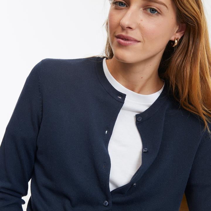 Actual product image La Redoute Collections Cardigan with round neckline (S)