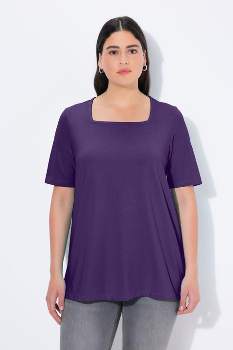Actual product image Ulla Popken Essential Square Neck Stretch Tee (54, 56)