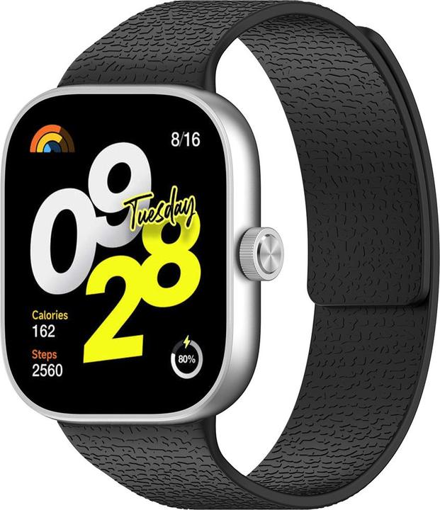 Produktbild Techsuit - Watchband (W016) - Xiaomi Smart Band 9 Pro / 8 Pro / Redmi Watch 4 / Watch 5 - Black (Silicone)