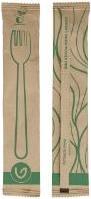 Actual product image Multi Wooden fork waxed 16cm (100 pcs.)